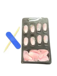 23-szt-tipsy-do-paznokci-rozowe-glitter-z-ozdobami