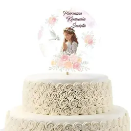 topper-papierowy-komunia-swieta-dziewczynka-w-albie-20-x-10-cm