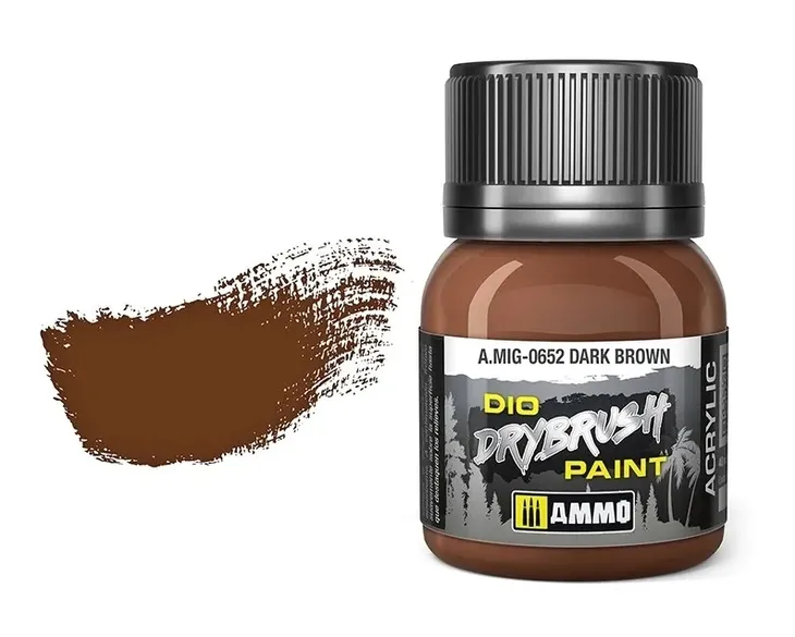 ammo-dio-drybrush-dark-brown-nazwa-ammo-mig-drybrush-0652-dark-brown