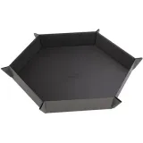 gamegenic-magnetic-dice-tray-hexagonal-black-gray