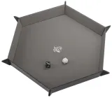gamegenic-magnetic-dice-tray-hexagonal-black-gray-liczba-sztuk-1-szt
