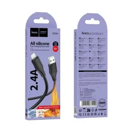 kabel-silikonowy-usb-a-do-lightning-hoco-24a-1-m-x124-czarny