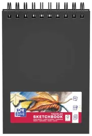 szkicownik-a5-40k-oxford-sketchbook-spirala-czarny-1-sztuka