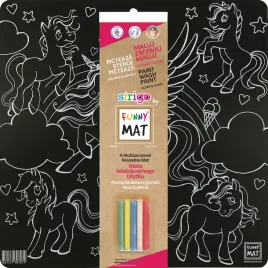 czarna-mata-strigo-funny-mat-unicorns-40x40-cm-kreda