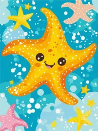 malowanie-po-numerach-brushme-30x40-cm-kids-rozgwiazda