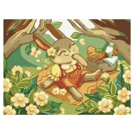 malowanie-po-numerach-brushme-30x40cm-kids-zajaczki-na-pikniku