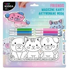 magiczne-karty-aktywowane-woda-friends-kidea