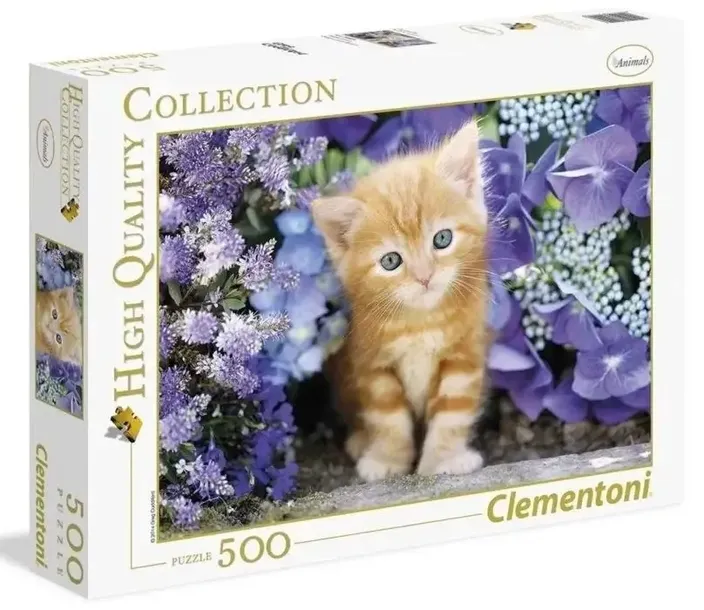puzzle-500-hq-ginger-cat-clementoni-marka-clementoni