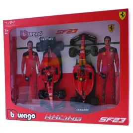 bburago-model-1-24-ferrari-sf-23-leclerc-sainz-zestaw-bolidow-f1-18-26817