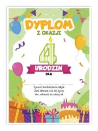 dyplom-a5-urodzinowy-czwarte-urodziny-5szt-learnhow