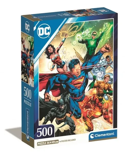 puzzle-500-compact-dc-comics-justice-league-clementoni-stan-nowy