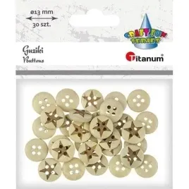 guziki-drewniane-gwiazdy-13mm-30szt-titanum