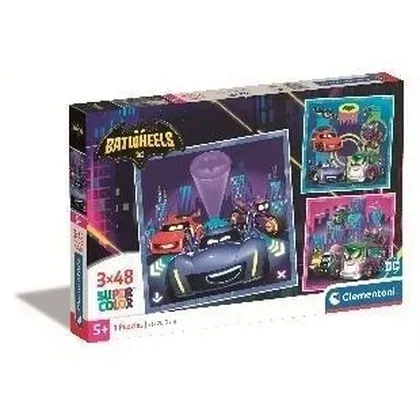 puzzle-3x48-super-kolor-batwheels-clementoni