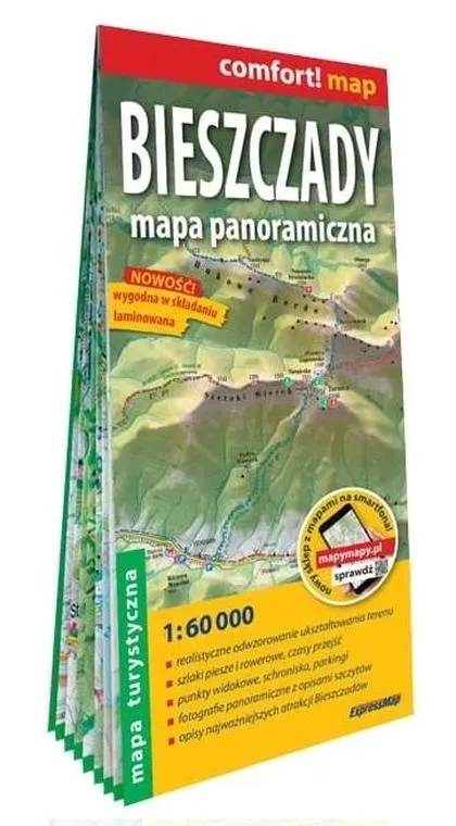 comfort-map-bieszczady-mapa-panoramiczna-expressmap