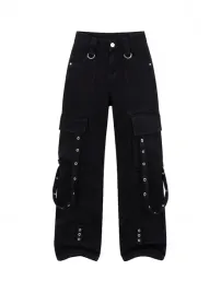 damskie-spodnie-baggy-cargo-czarne-z-metalowymi-wstawkami-rozmiar-m