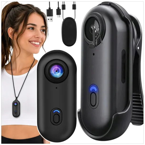 MINI KAMERA SPORTOWA WIFI FULL HD 1080P WODOODPORNA MAGNETYCZNA KĄT 140°