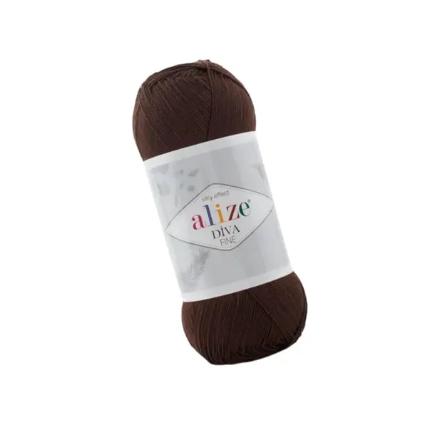 Włóczka Alize Diva Fine - 26 Brązowy (100gr/600mt)