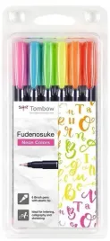 flamastry-brush-pen-fudenosuke-6-kolorow-tombow