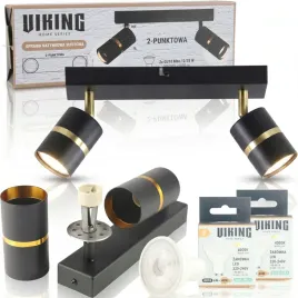 lampa-sufitowa-spot-czarna-zlota-reflektor-z-2-zarowkami-led-6w-zestaw-gu10