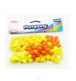 pompony-zolte-10mm-100szt-brewis