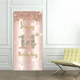 baner-happy-14th-birthday-180x90-cm-dekoracja-urodzinowa-rozowe-zloto