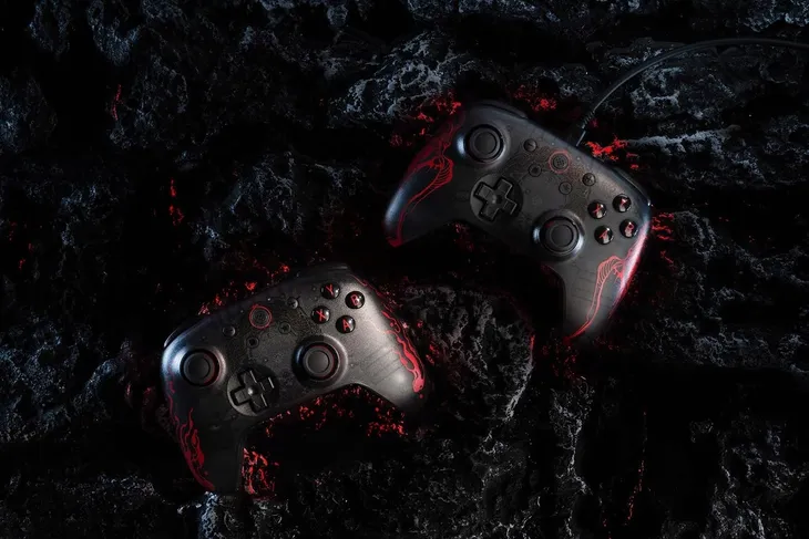 8bitdo-ultimate-2c-wired-pad-black-myth-wukong-przewodowypad-usb-pc-android-komunikacja-bezprzewodowa-brak