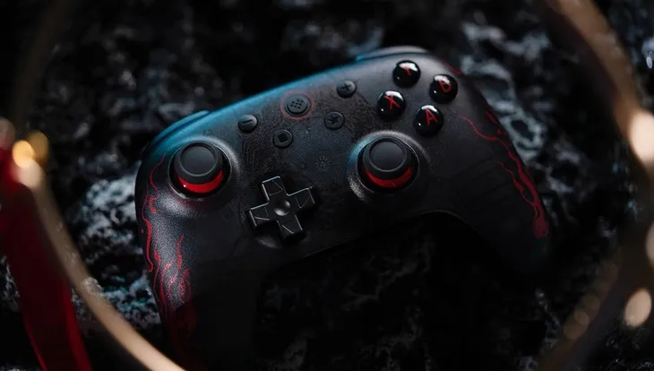 8bitdo-ultimate-2c-wired-pad-black-myth-wukong-przewodowypad-usb-pc-android-wibracje-tak