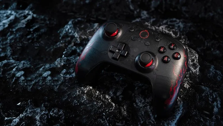 8bitdo-ultimate-2c-wired-pad-black-myth-wukong-przewodowypad-usb-pc-android-waga-200-g