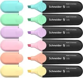 zakreslacze-pastelowe-job-6-kolorow-schneider