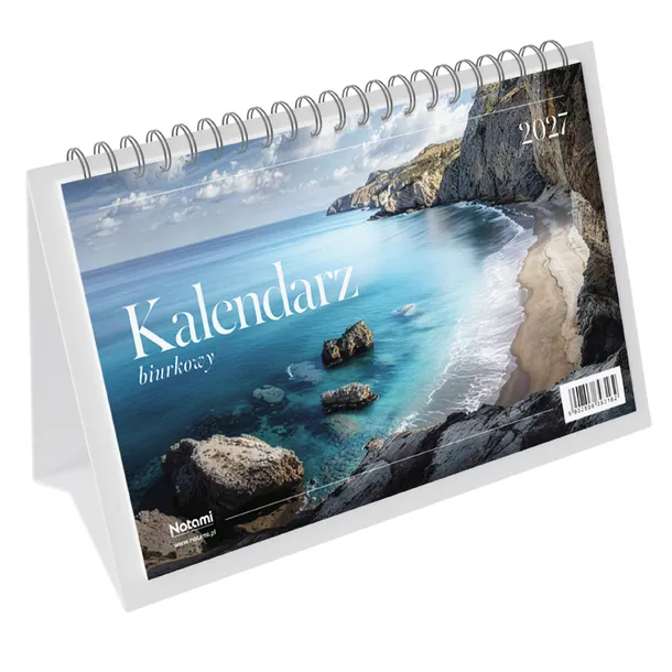 KALENDARZ BIURKOWY 2027 PLANER POZIOMY MIESIĘCZNY Na biurko stojący 24x15cm