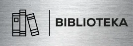tabliczka-biblioteka-nowoczesna-tabliczka-nierdzewna-20x7-grawerowana
