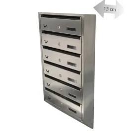 skrzynka-nierdzewna-lokatorska-skosna-6-skrytek-slimbox-6n-walewski