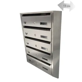skrzynka-nierdzewna-lokatorska-skosna-5-skrytek-slimbox-5n-walewski