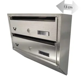 skrzynka-nierdzewna-lokatorska-skosna-2-skrytki-slimbox-2n-walewski
