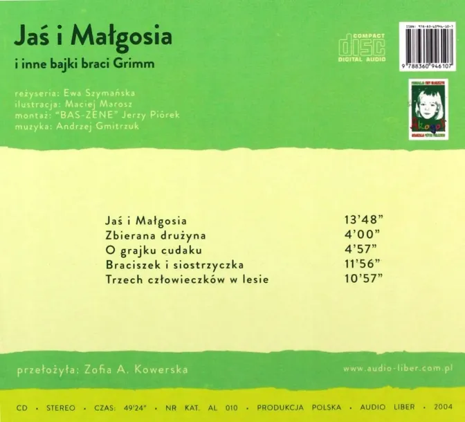 jas-i-malgosia-bajki-audio-cd-tytul-jas-i-malgosia-i-inne-bajki-braci-grimm
