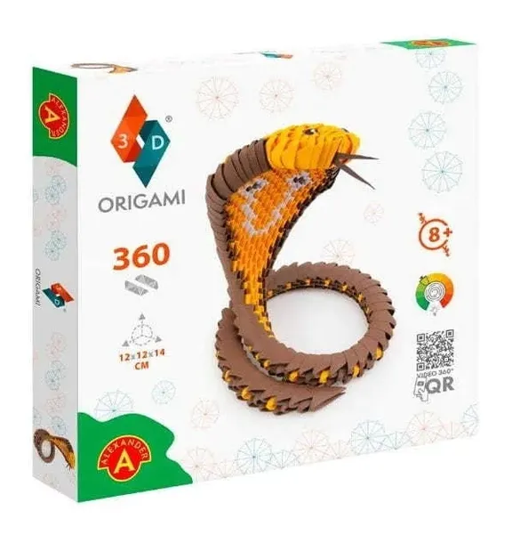 origami-3d-kobra-alex-alexander-plec-chlopcy-dziewczynki