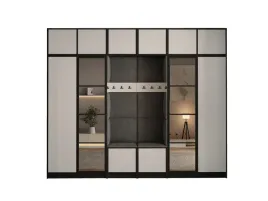 garderoba-costa-26-bialy-tkanina-szara-14x-panel-siedzisko-z-nadstawka