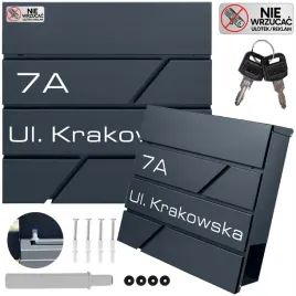 duza-skrzynka-na-listy-z-adresem-numerem-domu-wzory-antracytowa