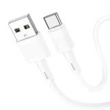 kabel-usb-a-do-usb-c-hoco-3a-1-m-x83-bialy