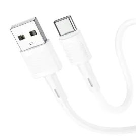 kabel-usb-a-do-usb-c-hoco-3a-1-m-x83-bialy