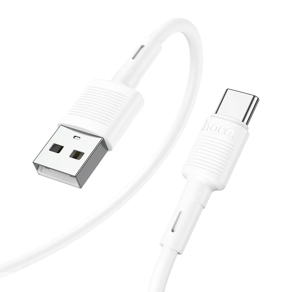 kabel-usb-a-do-usb-c-hoco-3a-1-m-x83-bialy