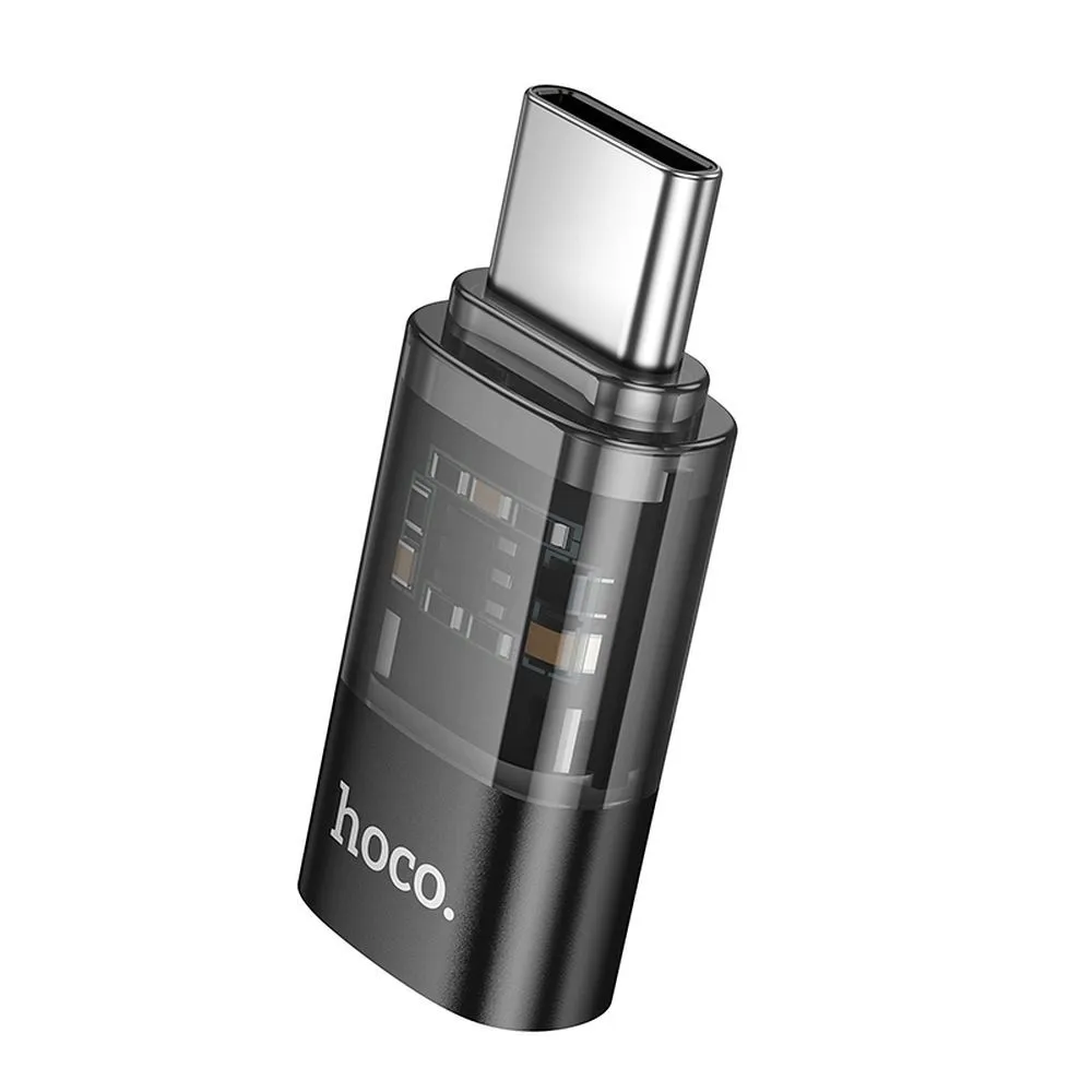 adapter-usb-c-do-lightning-hoco-ua36d-transparentny-czarny-stan-nowy