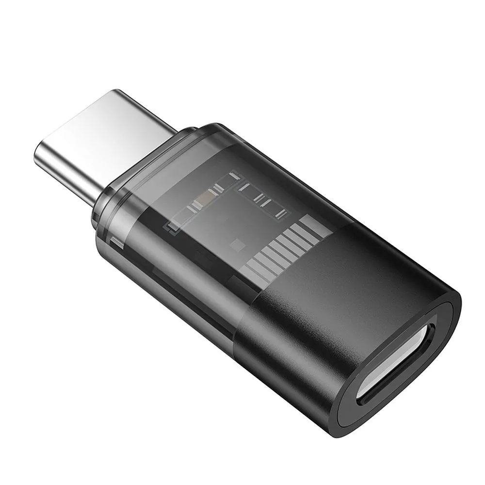 adapter-usb-c-do-lightning-hoco-ua36d-transparentny-czarny