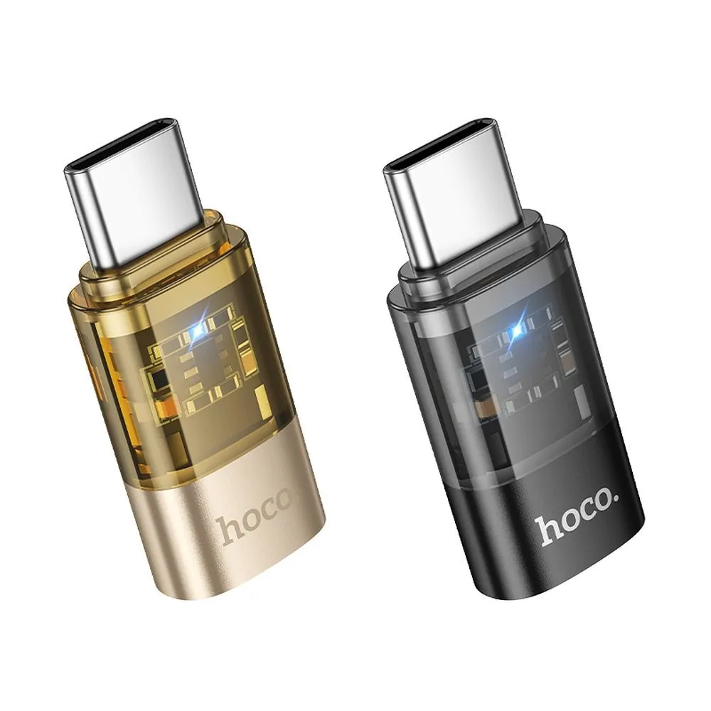 adapter-usb-c-do-lightning-hoco-ua36d-transparentny-czarny