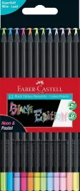 kredki-faber-castell-black-edition-12-kolorow-pastelowe-i-neonowe