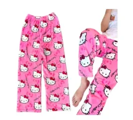 spodnie-damskie-pizamowe-dresowe-hello-kitty-rozowe-cieple-m