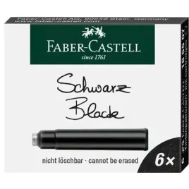 naboje-krotkie-czarne-6szt-faber-castell