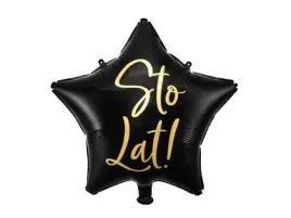 balon-foliowy-sto-lat-40cm-czarny-partydeco