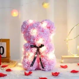 mis-kwiatowy-z-czerwonych-roz-25cm-roze-platkami