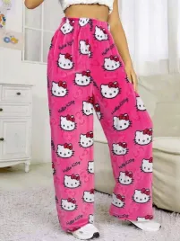 spodnie-damskie-pizamowe-dresowe-hello-kitty-rozowe-cieple-l